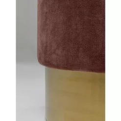 Sitzbänke-KARE Design Hocker Cherry Rose Brass O45Cm