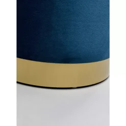 Sitzbänke-KARE Design Hocker Cherry Storage Blau Brass (2/Set)