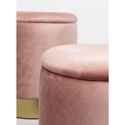 Sitzbänke-KARE Design Hocker Cherry Storage Rose Brass (2/Set)