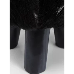 Sitzbänke-KARE Design Hocker Flint Stone Schwarz O35Cm