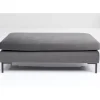 Sitzbänke-KARE Design Hocker Gianni Velvet Grau Schwarz