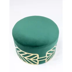 Sitzbänke-KARE Design Hocker Jenna Grun O61Cm