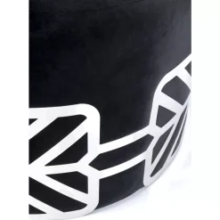 Sitzbänke-KARE Design Hocker Jenna Schwarz O61Cm