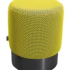 Sitzbänke-KARE Design Hocker Jody Gelb Schwarz Mesh Schwarz O35Cm