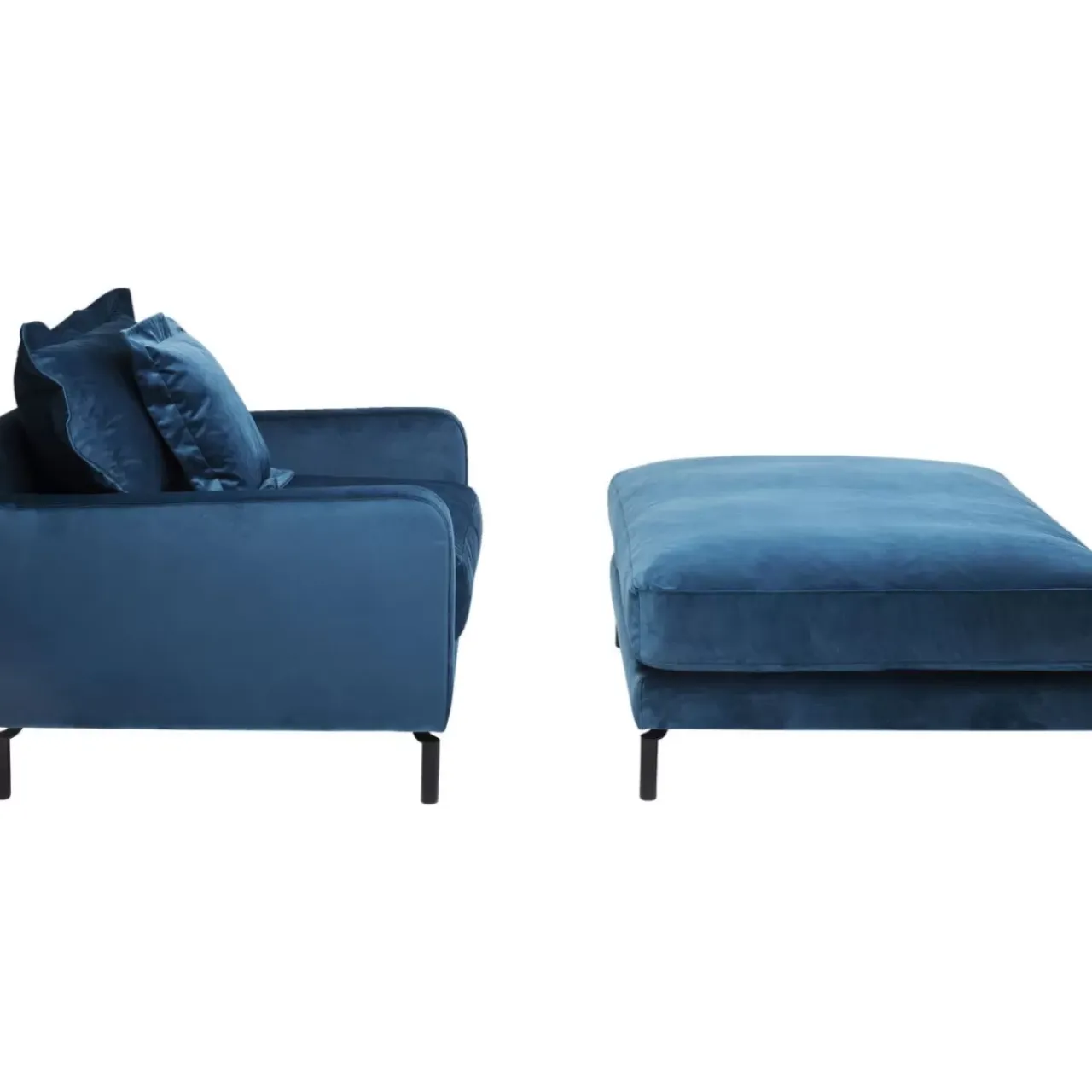 Sitzbänke-KARE Design Hocker Lullaby Petrol