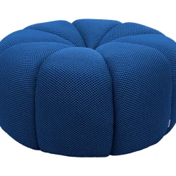 Sitzbänke-KARE Design Hocker Peppo Lounge Blau O80Cm