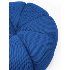 Sitzbänke-KARE Design Hocker Peppo Lounge Blau O80Cm