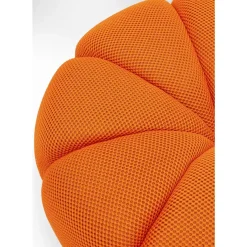 Sitzbänke-KARE Design Hocker Peppo Lounge Orange O80Cm