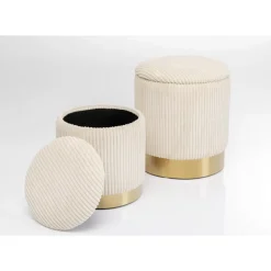 Sitzbänke-KARE Design Hocker Plush (2/Set)