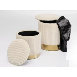 Sitzbänke-KARE Design Hocker Plush (2/Set)