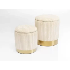 Sitzbänke-KARE Design Hocker Plush (2/Set)