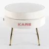 Sitzbänke-KARE Design Hocker Water Lily Beige