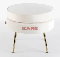 Sitzbänke-KARE Design Hocker Water Lily Beige