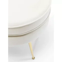 Sitzbänke-KARE Design Hocker Water Lily Beige