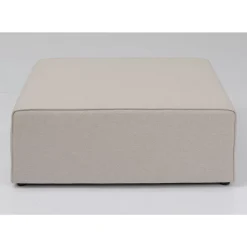 Sitzbänke-KARE Design Infinity Hocker Elements Creme 68X100Cm