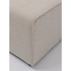 Sitzbänke-KARE Design Infinity Hocker Elements Creme 50X100Cm