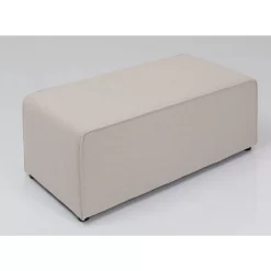 Sitzbänke-KARE Design Infinity Hocker Elements Creme 50X100Cm
