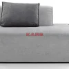 Sofas & Couches-KARE Design Infinity Ottomane Semi Elements Grau Rechts