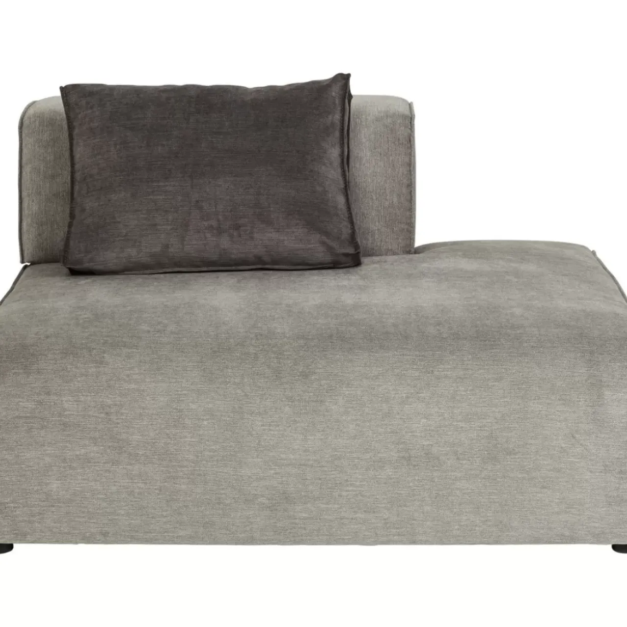 Sofas & Couches-KARE Design Infinity Ottomane Semi Elements Grau Rechts