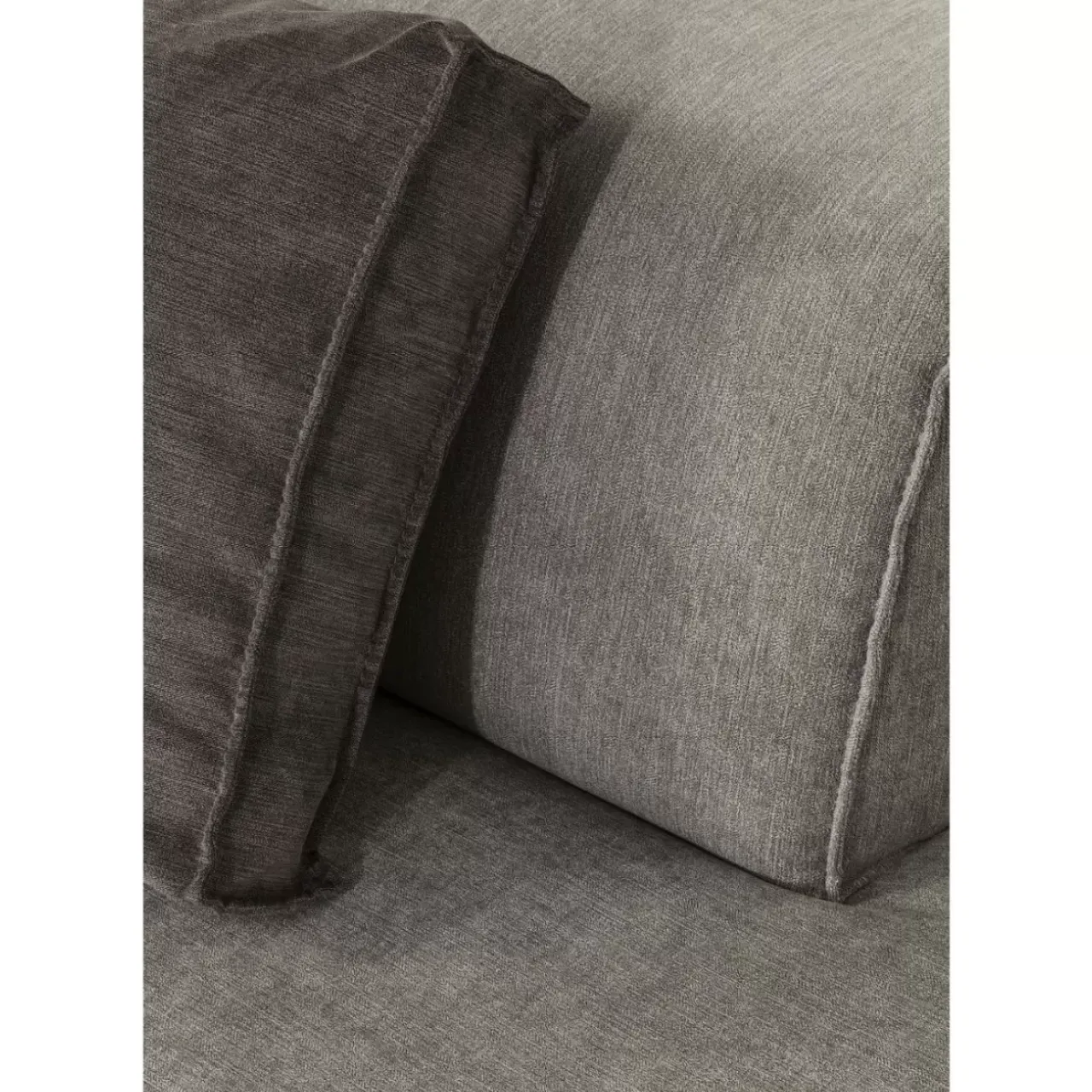 Sofas & Couches-KARE Design Infinity Ottomane Semi Elements Grau Rechts