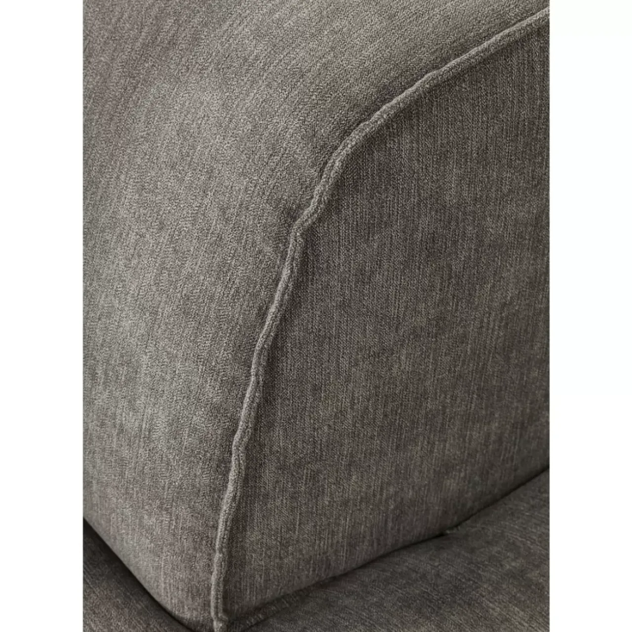 Sofas & Couches-KARE Design Infinity Ottomane Semi Elements Grau Rechts
