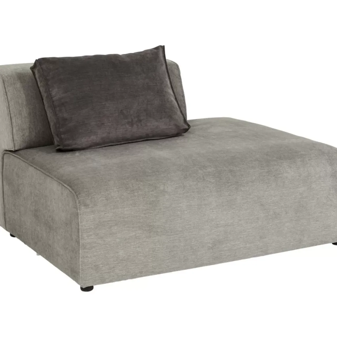 Sofas & Couches-KARE Design Infinity Ottomane Semi Elements Grau Rechts