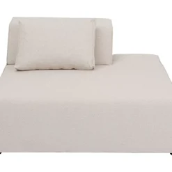 Sofas & Couches-KARE Design Infinity Ottomane Semi Elements Creme Rechts 120Cm
