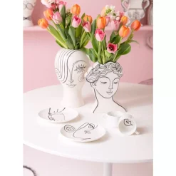 Geschirr & Tischaccessoires-KARE Design Kaffeetasse Viso Donna (2/Tlg.)