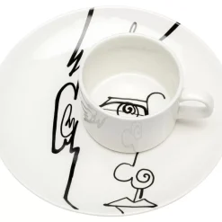 Geschirr & Tischaccessoires-KARE Design Kaffeetasse Viso Uomo (2/Tlg.)