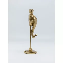 Kerzenständer & Laternen-KARE Design Kerzenständer Elephant Head Gold 36Cm