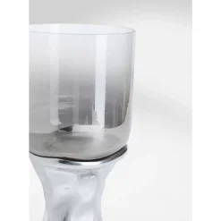 Kerzenständer & Laternen-KARE Design Kerzenständer Jade Silber 33Cm
