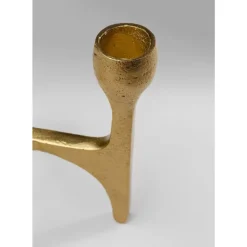 Kerzenständer & Laternen-KARE Design Kerzenständer Stacky Gold 15Cm