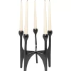 Kerzenständer & Laternen-KARE Design Kerzenständer Stacky Schwarz 31Cm