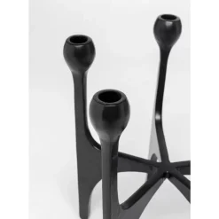Kerzenständer & Laternen-KARE Design Kerzenständer Stacky Schwarz 31Cm