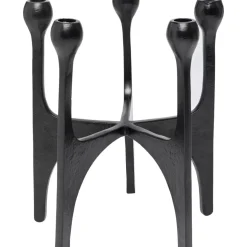 Kerzenständer & Laternen-KARE Design Kerzenständer Stacky Schwarz 31Cm