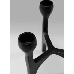 Kerzenständer & Laternen-KARE Design Kerzenständer Stacky Schwarz 15Cm