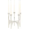 Kerzenständer & Laternen-KARE Design Kerzenständer Stacky Silber 31Cm