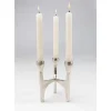 Kerzenständer & Laternen-KARE Design Kerzenständer Stacky Silber 15Cm