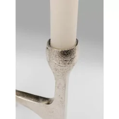 Kerzenständer & Laternen-KARE Design Kerzenständer Stacky Silber 15Cm