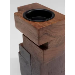 Kerzenständer & Laternen-KARE Design Kerzenständer Wood Tetris 31Cm
