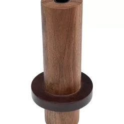 Kerzenständer & Laternen-KARE Design Kerzenständer Wood Zylinder 25Cm