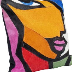Kissen-KARE Design Kissen Abstract Lady Face 40X40Cm