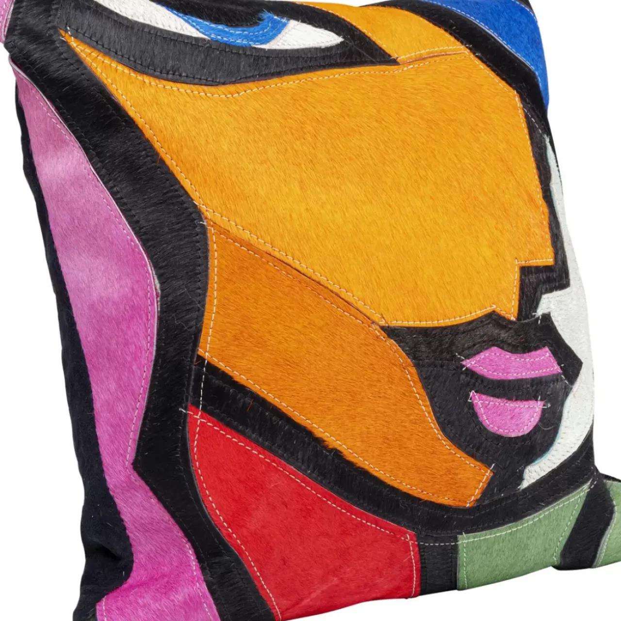 Kissen-KARE Design Kissen Abstract Lady Face 40X40Cm