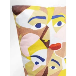 Kissen-KARE Design Kissen Artistic Faces 45X45Cm