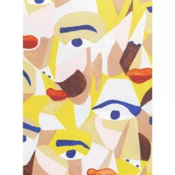 Kissen-KARE Design Kissen Artistic Faces 45X45Cm