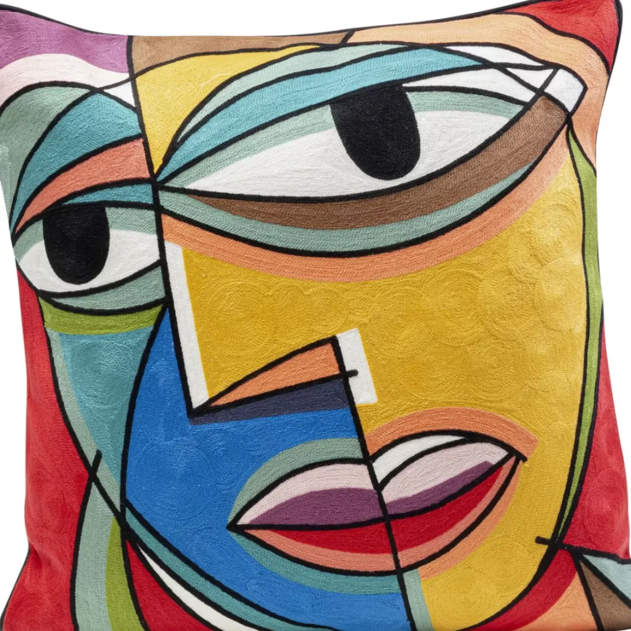 Kissen-KARE Design Kissen Faccia Arte Colore Left 50X50Cm