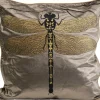 Kissen-KARE Design Kissen Glitter Dragonfly Braun 40X40Cm