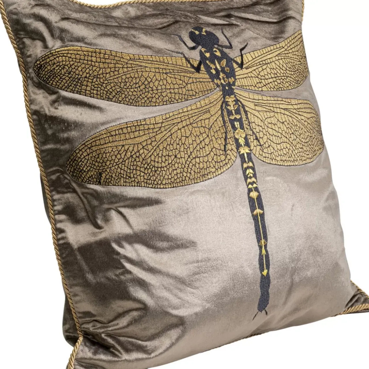 Kissen-KARE Design Kissen Glitter Dragonfly Braun 40X40Cm