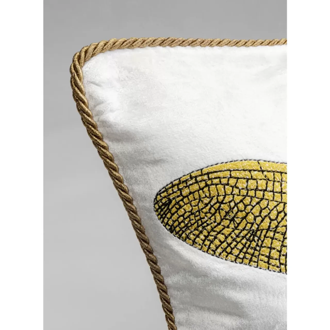 Kissen-KARE Design Kissen Glitter Dragonfly Weis 40X40Cm