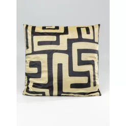 Kissen-KARE Design Kissen Labyrinth Schwarz 45X45Cm